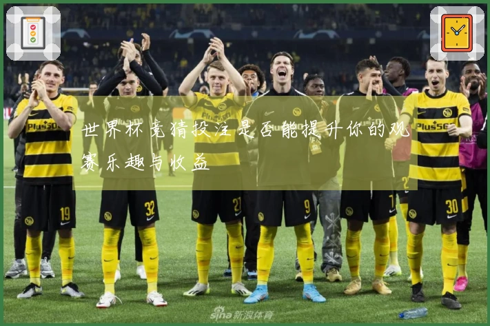 世界杯竞猜投注是否能提升你的观赛乐趣与收益